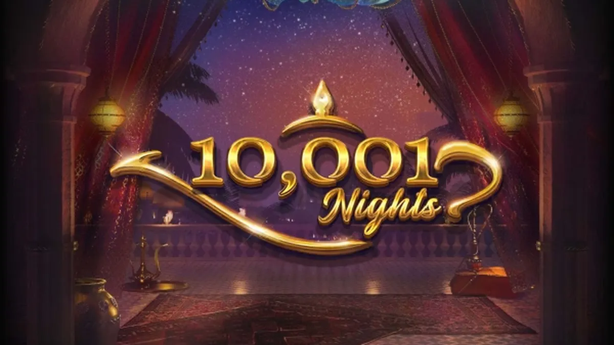 Interface do slot 10,001 Nights em um dispositivo móvel